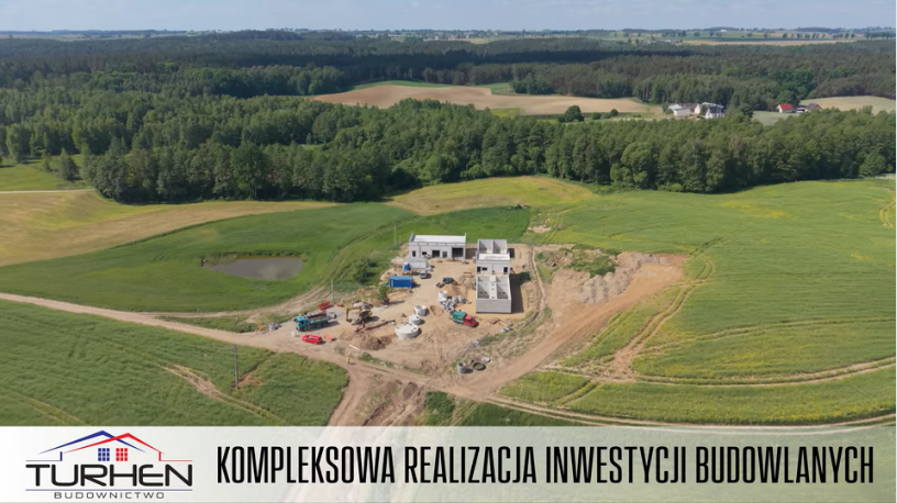 Inwestycja w Grodzicznie - Turhen Budownictwo podczas prac przy budowie oczyszczalni ścieków