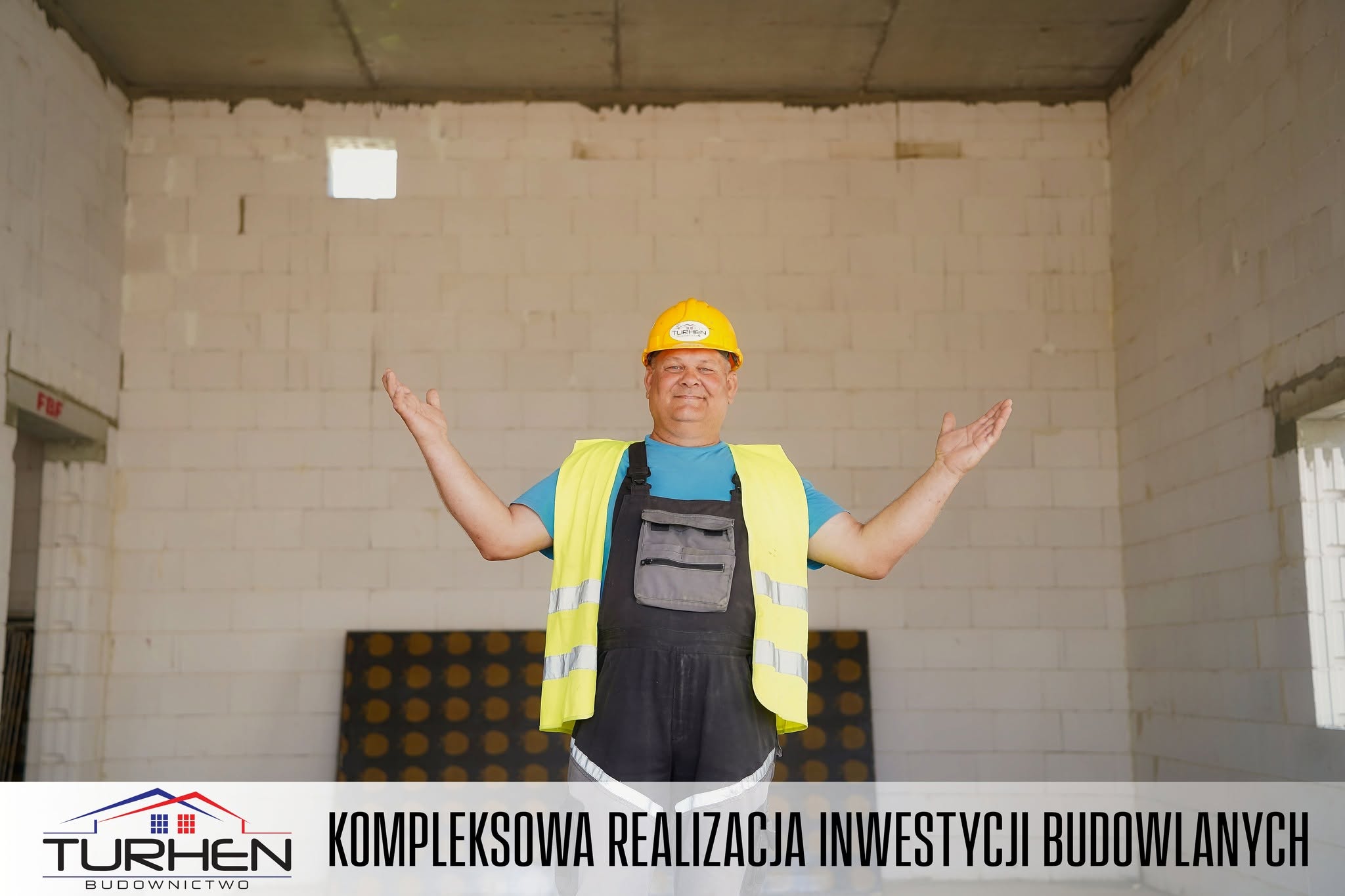 Brygadzista TURHEN Zbigniew Szymański prezentowany w pracowniczym cyklu firmy budowlanej